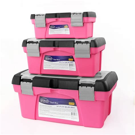 pink stackable toolbox